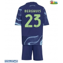 Ajax Steven Berghuis #23 Bortedraktsett Barn 2025-26 Kortermet (+ Korte bukser)